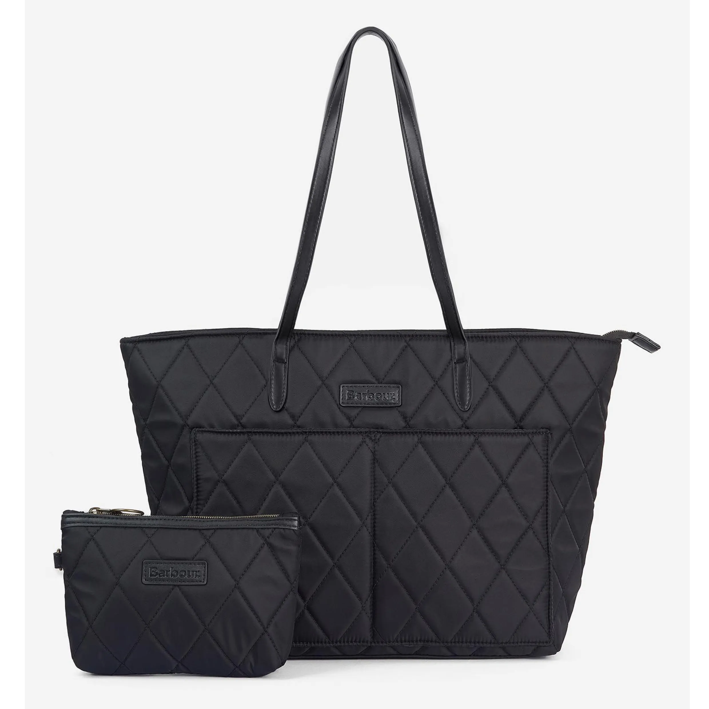Barbour Quilted Tote Bag in Black LBA0395