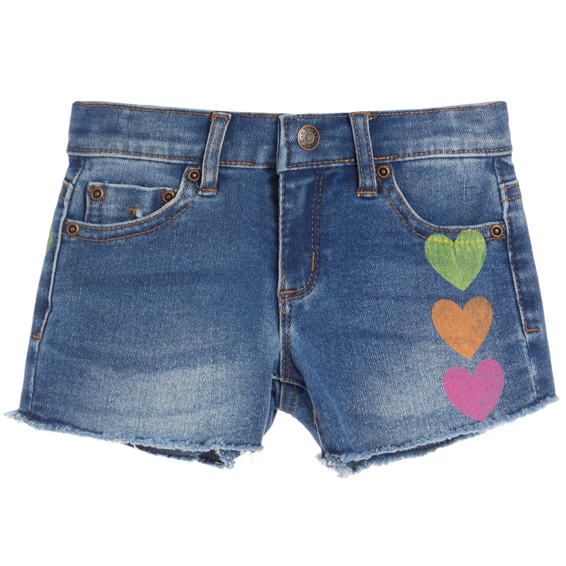 Brittany Colorful Heart Print Short