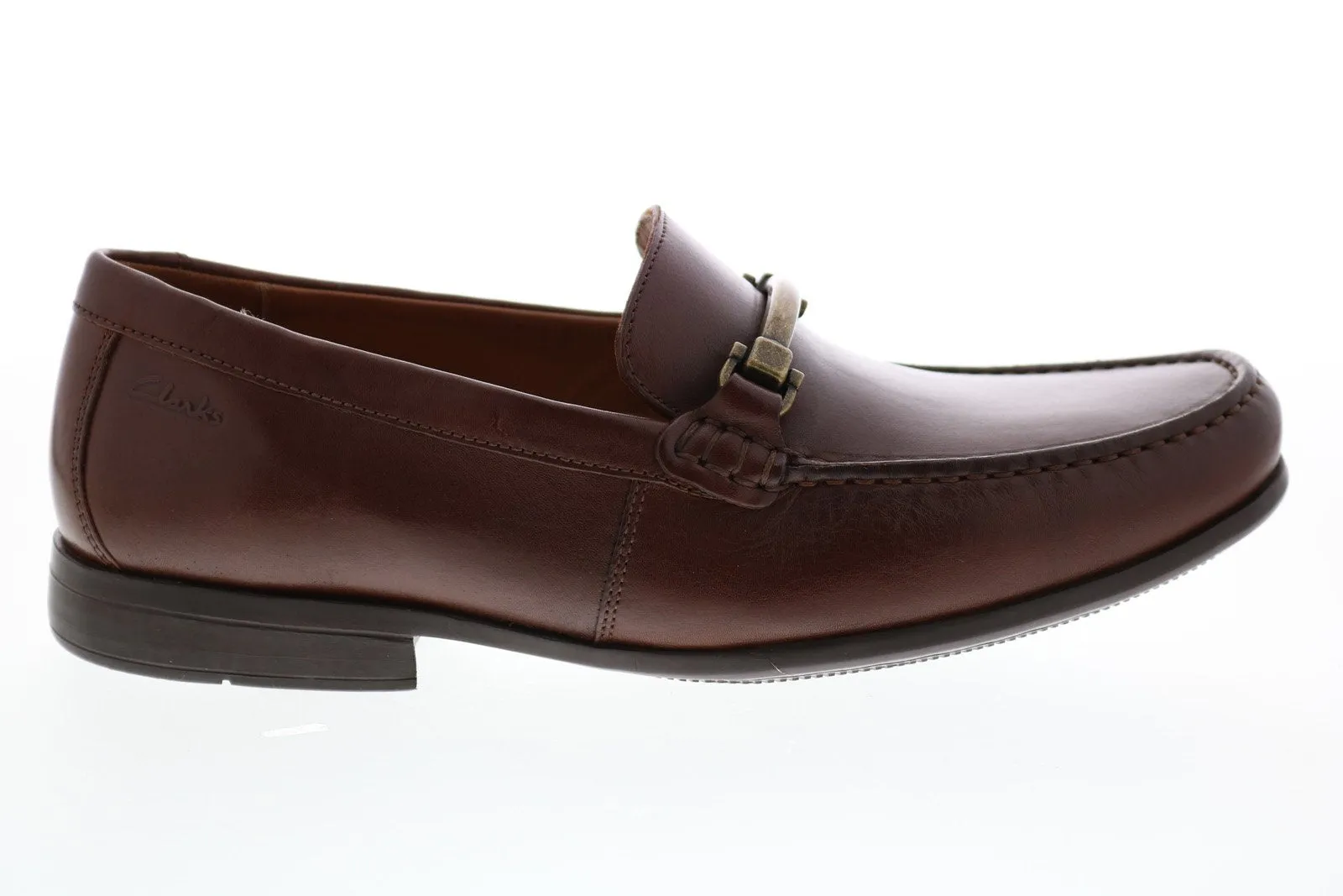 Clarks Claude Stride 26147692 Mens Brown Loafers & Slip Ons Penny Shoes