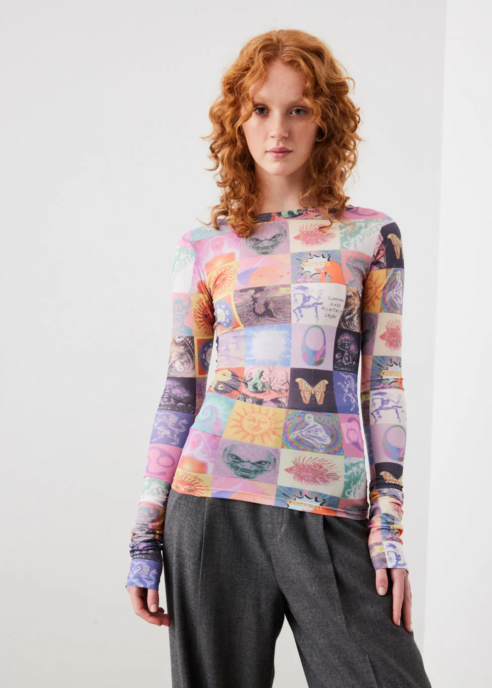 Coperni -  Blotter Print Mesh Top - Tops