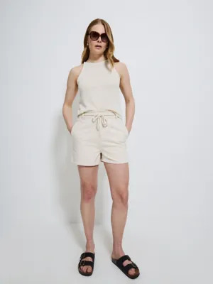 Cream Sequin Embellished Soft Knitted Vest | Women | George at ASDA