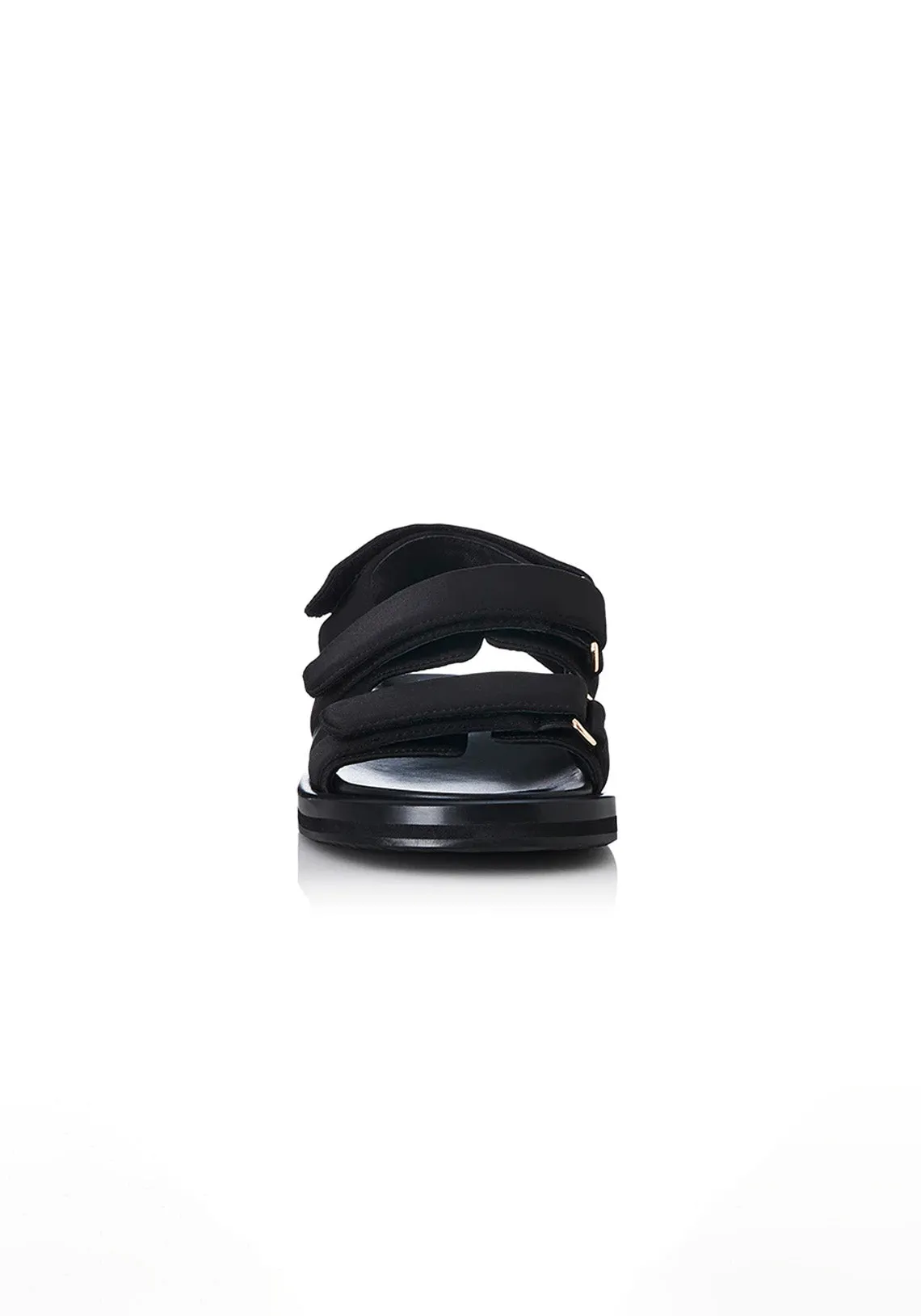 DARCY SANDAL BLACK SATIN