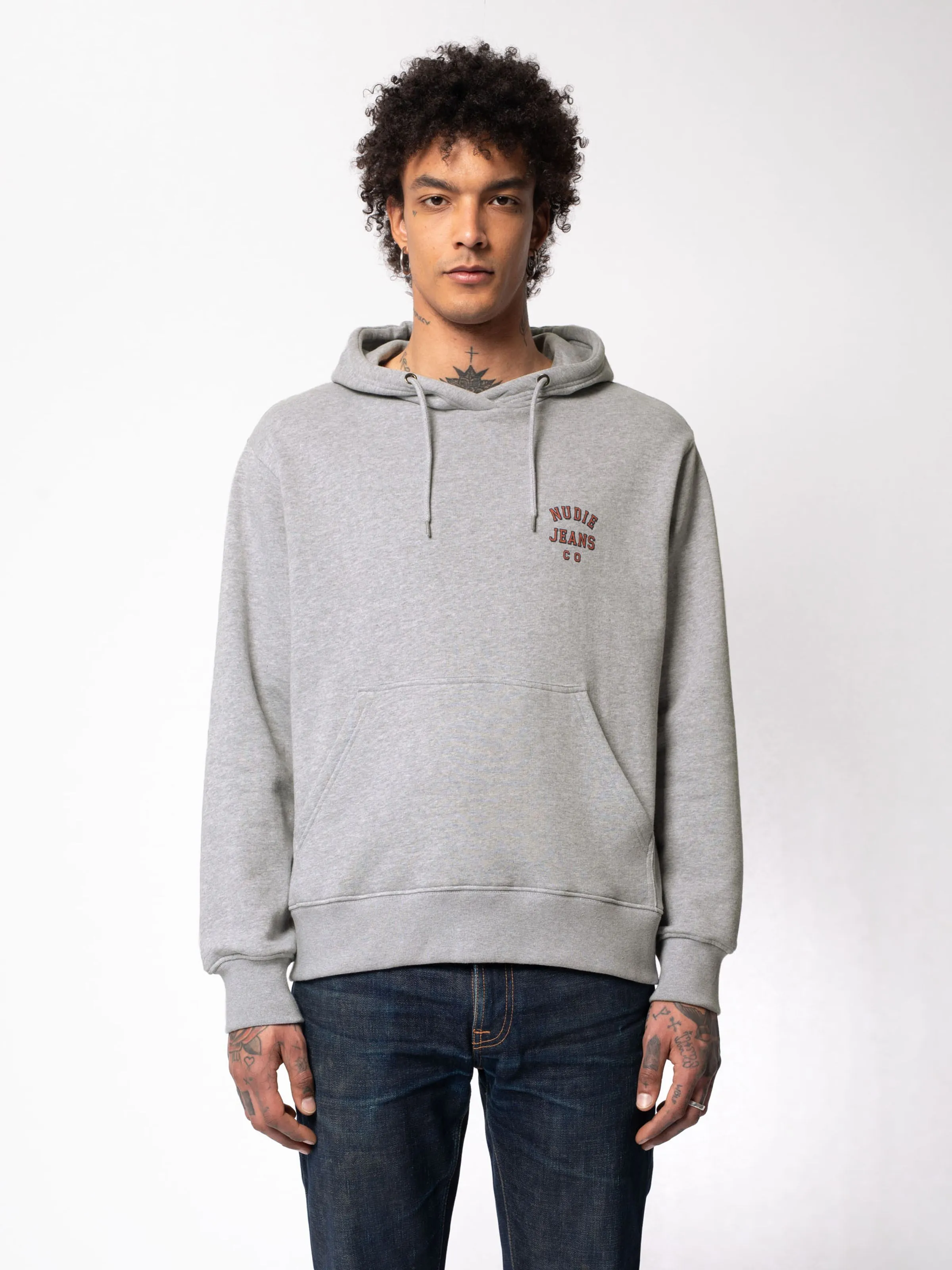 Franke Logo Hoodie Greymelange