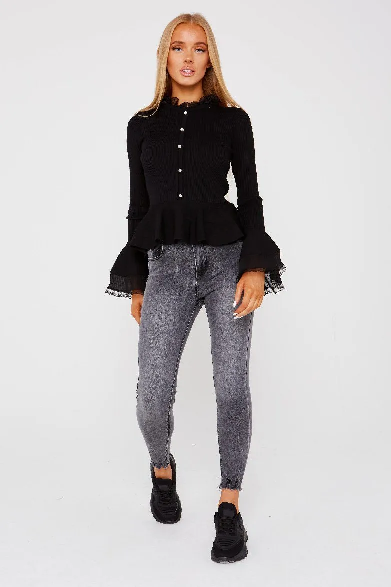 Grey Skinny Stretch Jeans