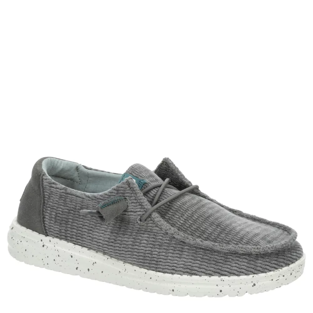 HEYDUDE  WOMENS WENDY CORDUROY SLIP ON SNEAKER