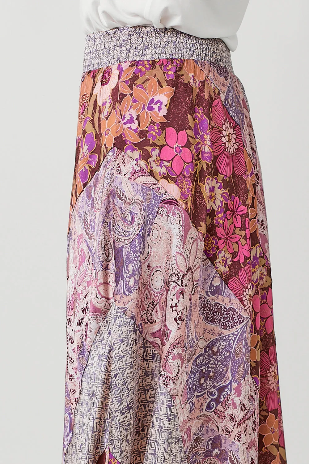 Mixed Print Skirt