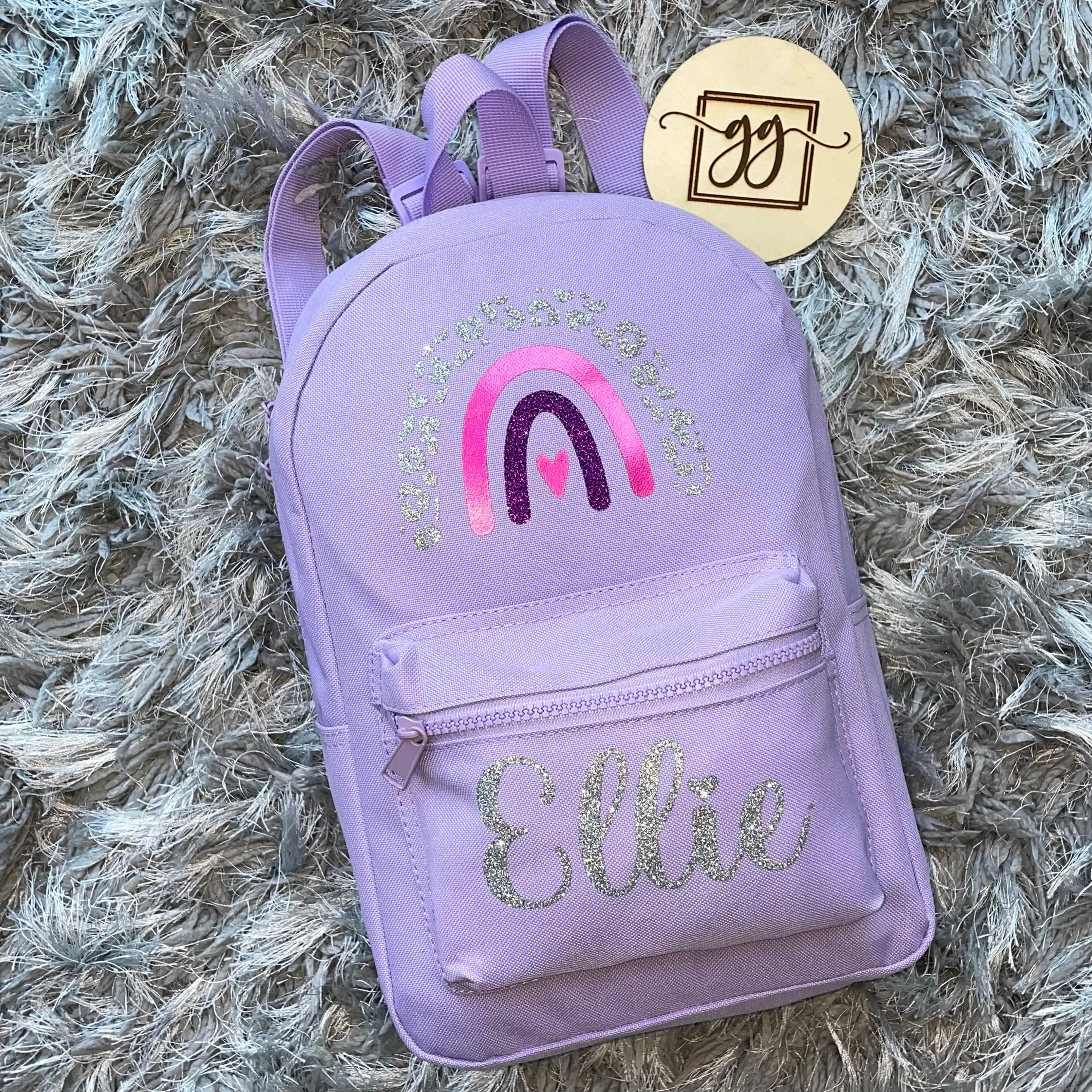 Personalised Rainbow Backpack