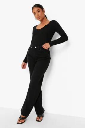 Petite Basic Boyfriend Fit Jeans