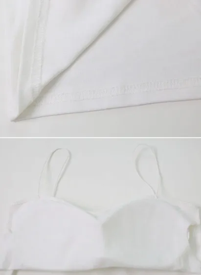 SHOPPERLAND  |Casual Style Street Style Plain Cotton Cropped Tops