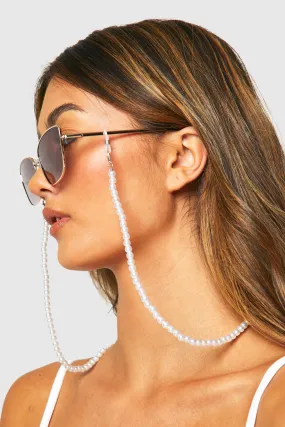 Sunglasses | Pearl Detail Sunglasses Chain | boohoo