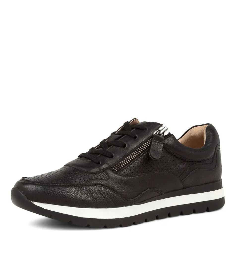 SUPERSOFT Kents Black Leather Sneakers Bs