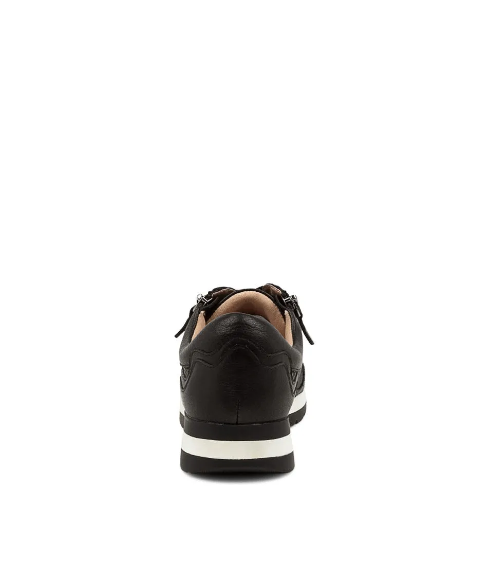 SUPERSOFT Kents Black Leather Sneakers Bs