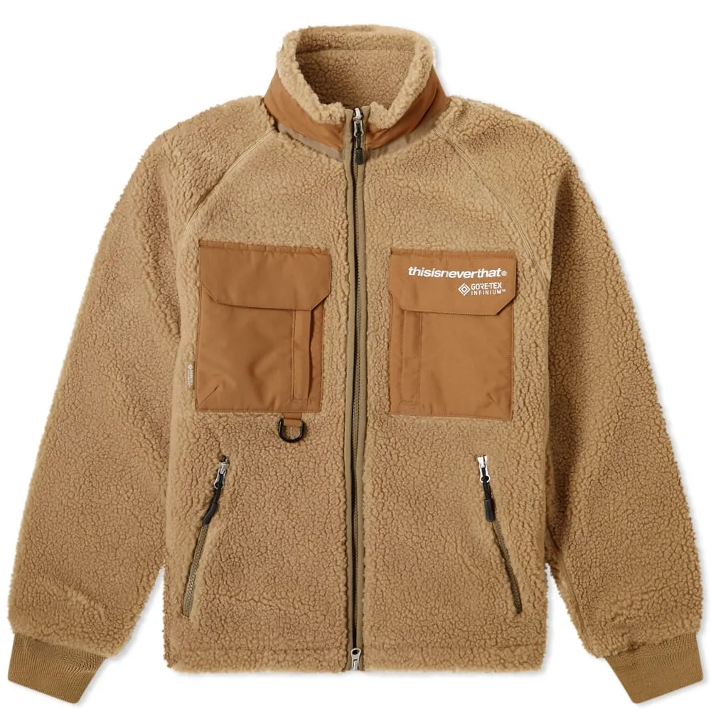 thisisneverthat Infinium Gore-Tex Boa Fleece JacketTan