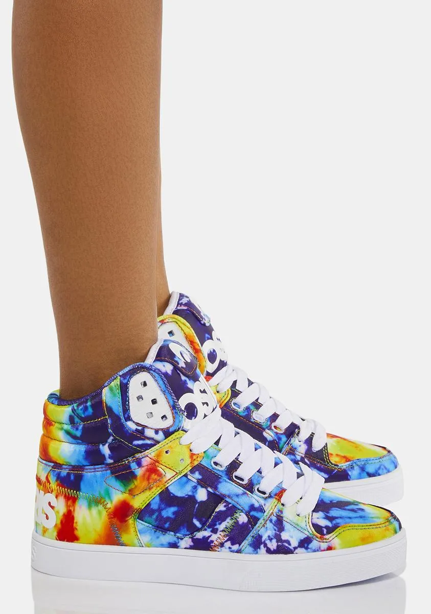 Tie Dye Clone High Top Sneakers-