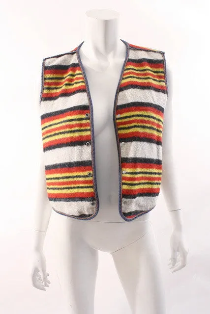 Vintage CARHARTT Denim Vest Blanket Lined