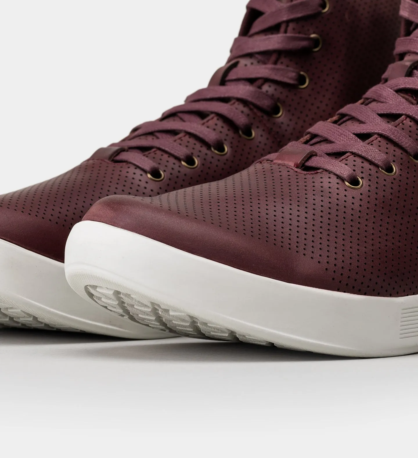 Women's Leather Cupsole Trainer High-Top